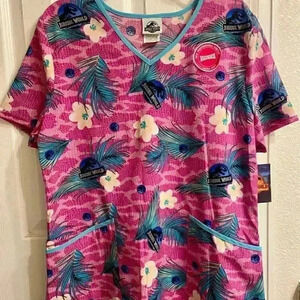Jurassic World Scrub Top NEW (women’s Medium)